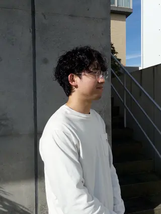 パーマ メンズ イヌイ フウコのヘアスタイル