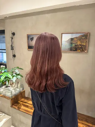 セミロング 新宿/顔周りカット +レイヤー=しずく♩のヘアスタイル
