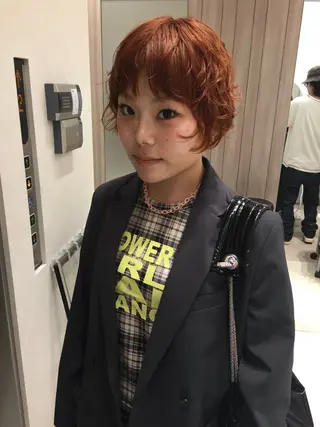 ショート カラー パーマ misa___boo MISAのヘアスタイル