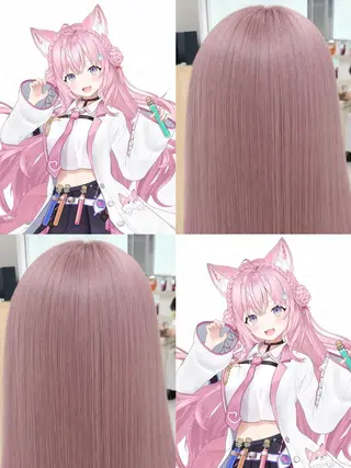ロング カラー 岡田 和馬のヘアスタイル