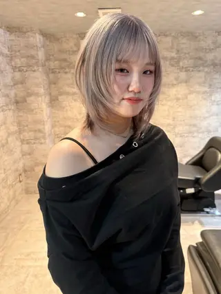 ミディアム カラー mai / linoah˚✧のヘアスタイル