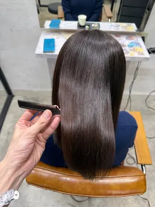 セミロング ⭐️縮毛矯正特化 小松邦彦⭐️のヘアスタイル