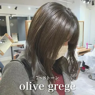 セミロング カラー navile原宿 yumaのヘアスタイル