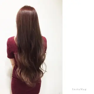 ロング カラー エクステ/レイヤー 落合/心斎橋のヘアスタイル