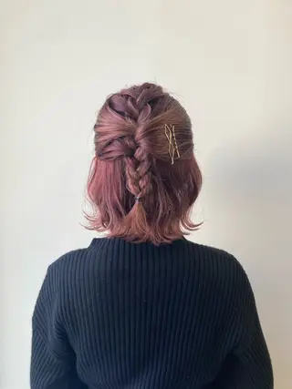 ショート ヘアアレンジ レイヤー MINX伊藤なず菜のヘアスタイル