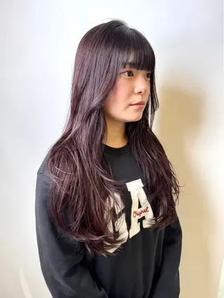 ロング カラー ヘアアレンジ 森山 遥葵のヘアスタイル