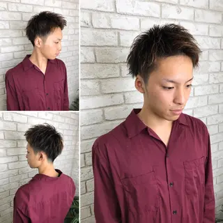 ショート カラー メンズ メンズサロン IVY 池袋駅前店のヘアスタイル