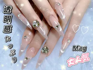 ネイル momoka デザイン長さだしのネイルデザイン