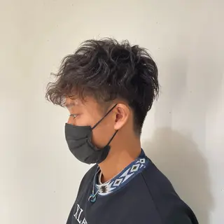 パーマ メンズ 白髪染め 解決‼️のヘアスタイル