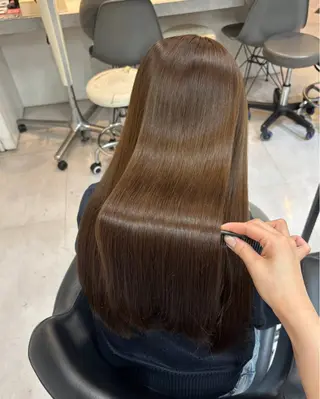 ロング カラー レイヤーカット/ 暗髪カラー🧸ナシコのヘアスタイル