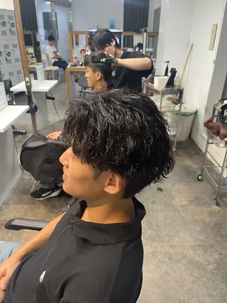 パーマ メンズ フェザーパーマ原宿 fifth 凜空のヘアスタイル
