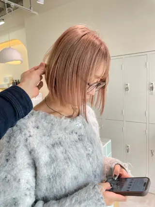 カラー ✧̣̥̇newi広島 Rensei✧̣̥̇のヘアスタイル