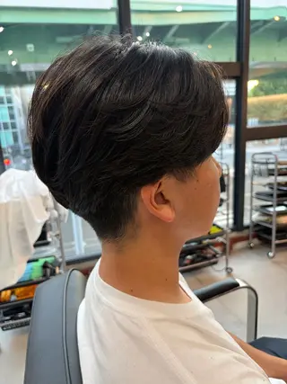 ショート カラー パーマ メンズ misa🫧ナチュラ ル縮毛矯正/髪質改善のヘアスタイル