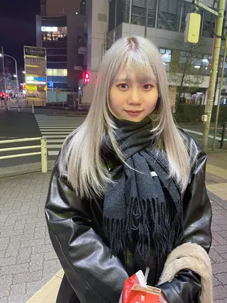 ロング カラー パーマ ヘアアレンジ メンズ キッズ ネイル マツエク・マツパ アイブロウ レイヤーカット🪽 カネコミユのヘアスタイル