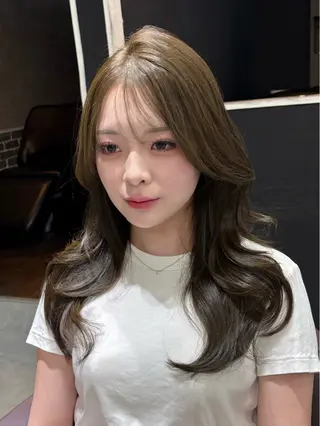 セミロング あい❤︎ /韓国巻き/レイヤーのヘアスタイル