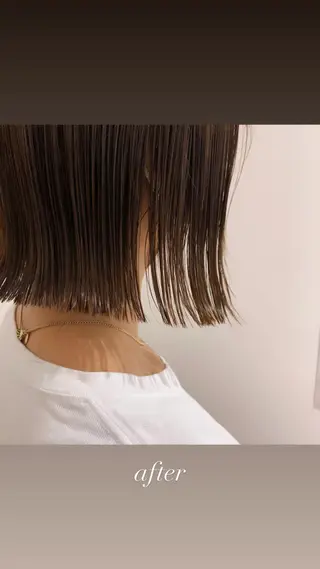 ミディアム カラー i'll 未空のヘアスタイル