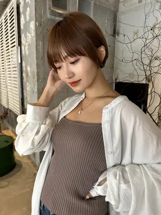 ショート 渋谷ハチ公口徒歩3分 🌈ヘアサロンM渋谷のヘアスタイル