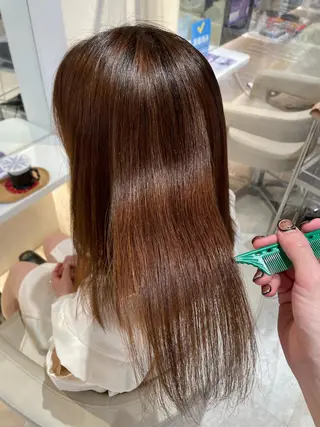 ロング 髪質改善・縮毛矯正 濱　泰賀のヘアスタイル