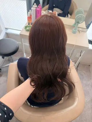 ミディアム カラー ラベンダー💜オリー ブ‪💚暗髪🖤のヘアスタイル