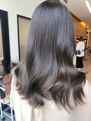 セミロング カラー 韓国ヘア*.+ﾟ 伊藤美奈穂のヘアスタイル