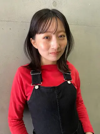 ミディアム カラー 砂原 ひよりのヘアスタイル