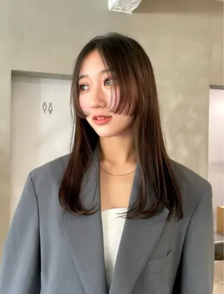 ロング 中村 玲音のヘアスタイル