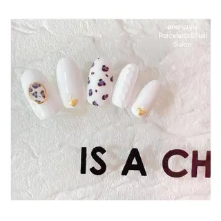 ミディアム ネイル 🐾enen style 🐾のネイルデザイン