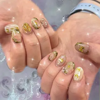 ネイル 𝙃𝙖𝙧𝙪⋆ ˚꩜。個性派のネイルデザイン