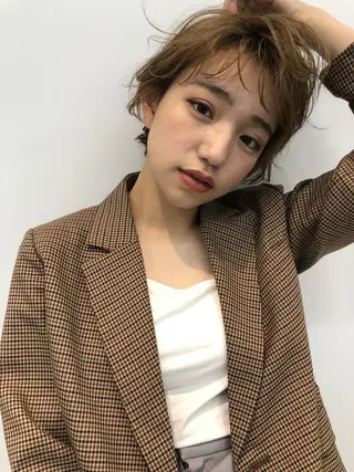 ショート パーマ Atem ☀️大町店のヘアスタイル