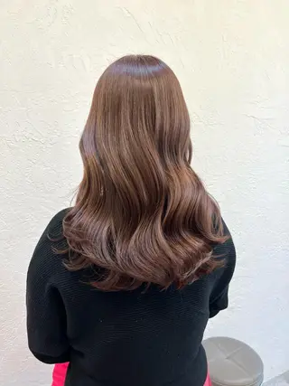 セミロング カラー ヘアアレンジ 髪質改善/縮毛矯正 鈴木裕介のヘアスタイル