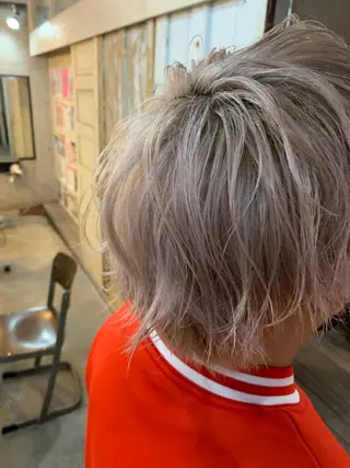 ショート カラー ヘアアレンジ メンズ 垢抜けカラー ヒロムのヘアスタイル