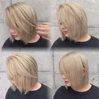 カラー Asami/名古屋/ ハイトーン/デザインのヘアスタイル