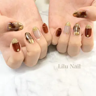 ネイル モチの良さ◉ フィルインネイル♡のネイルデザイン