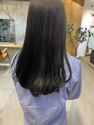 ロング カラー 縮毛/透明感カラー Mariamu🫧のヘアスタイル