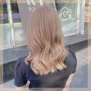ロング カラー ヘアアレンジ メンズ キッズ ブリーチの髪様 MASATOのヘアスタイル