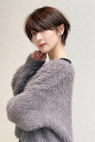 ショート カラー 佐藤優晟/カラー/ 癖毛ショート/表参道のヘアスタイル
