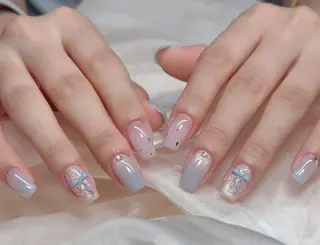 ネイル By moonネイル 🌷ワンホン/韓国風のネイルデザイン