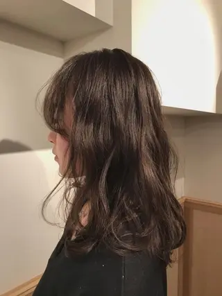 ミディアム ボブ♡柔らかいカラー 實松栞理のヘアスタイル
