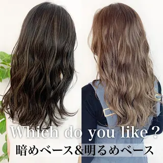 ロング カラー 渋谷ブリーチカラー 韓国ヘアyuikoのヘアスタイル
