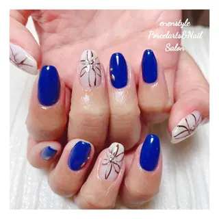 ミディアム ネイル 🐾enen style 🐾のネイルデザイン