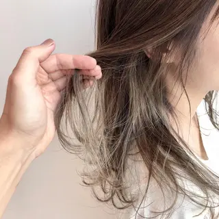 セミロング カラー レイズ 立川のヘアスタイル