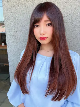 ロング 栗原 瑠世のヘアスタイル