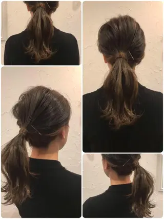セミロング カラー パーマ ヘアアレンジ メンズ 豊橋美容院 ソンリエのヘアスタイル