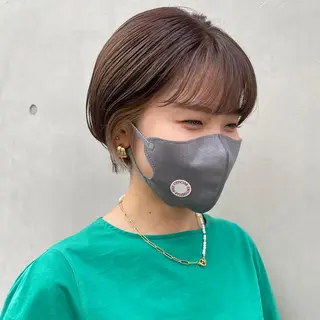ショート 暖色・前髪カット 🎗️佐藤ゆみこのヘアスタイル