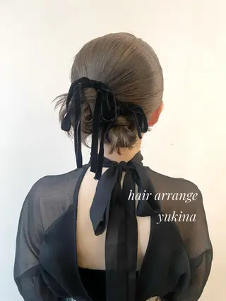 ロング ヘアアレンジ ✨透明感ケアカラー✨ 長野ゆきなのヘアスタイル