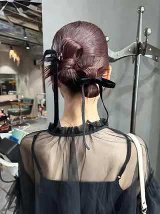 ミディアム カラー パーマ ヘアアレンジ メンズ 心斎橋美容室 Junのヘアスタイル