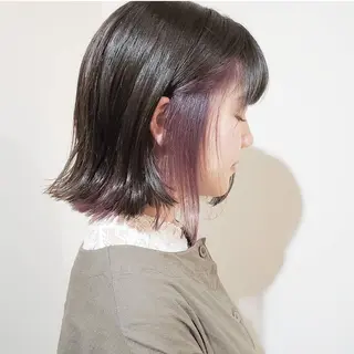 ミディアム 🇰🇷透明感×ハイ トーン🌟tomoのヘアスタイル