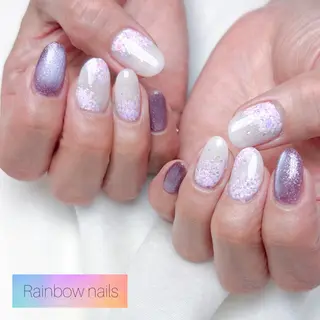 ネイル Rainbow nailsくろちゃんのネイルデザイン