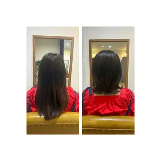 ミディアム 棚原 春奈のヘアスタイル