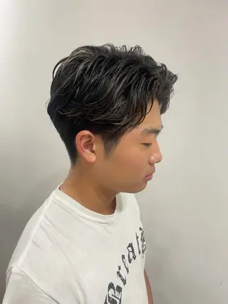 ショート カラー カットカラーパーマ モデル大募集大坂龍平のヘアスタイル